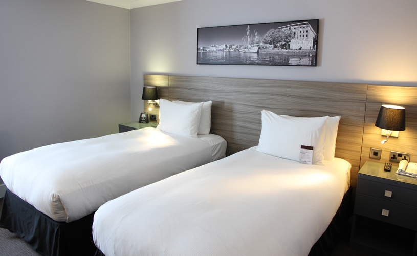 Twin room at DoubleTree by Hilton Bristol City Centre 